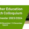 Announcement card for the talks at the research colloquium in the winter semester 2023/2024