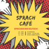 Explosion bubble in which the dates of the next Sprachcafé meetings are written