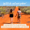 Plakat fürs GOstralia!-GOmerica! Mates Stipendium mit dem Schriftzug "Willst du mit mir gehen?"