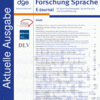 Forschung Sprache - Aktuelle Ausgabe