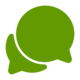 grünes Chat Icon